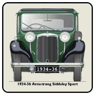 Armstrong Siddeley Sports Foursome (Green) 1934-36 Coaster 3